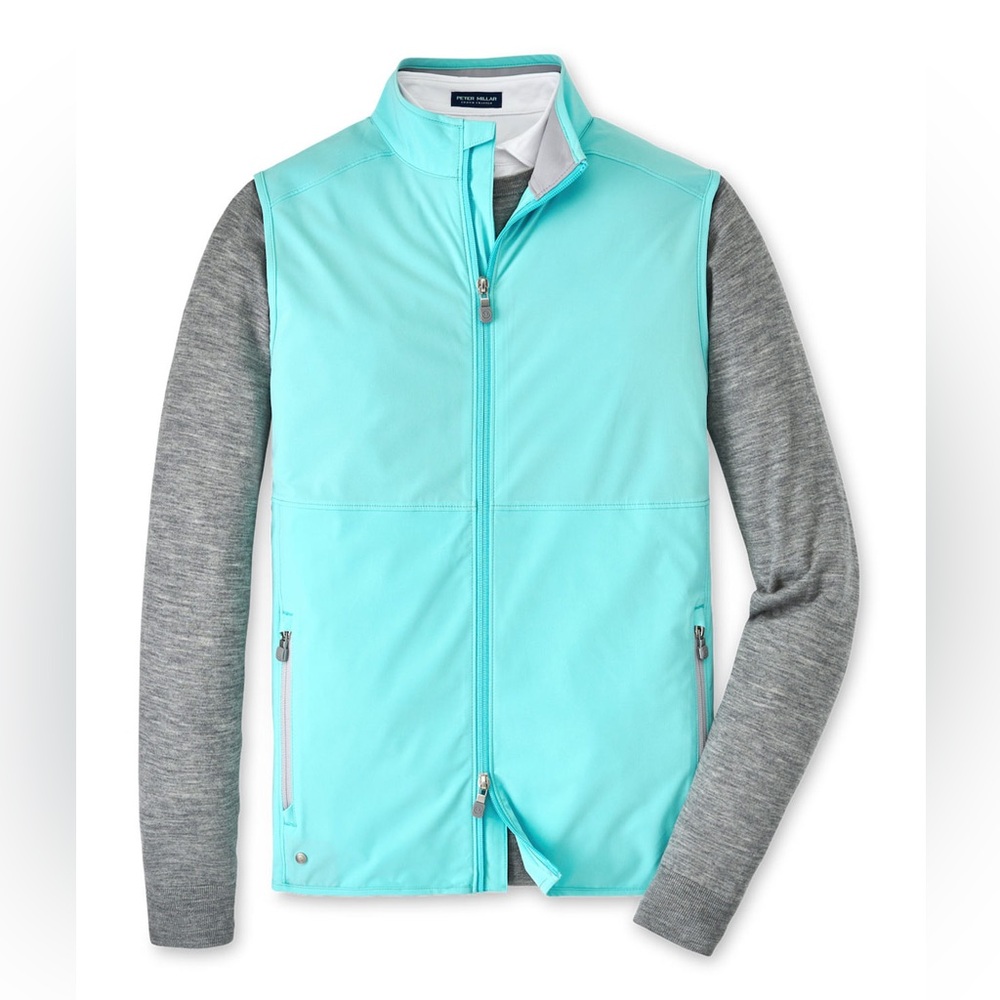 Peter Millar Turquoise Flex Adapt Full-Zip Vest MC24XZ02 Golf